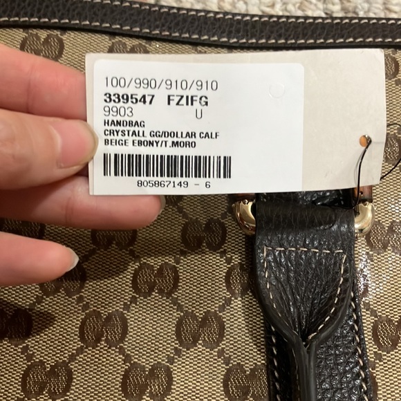 Gucci Large Crystal Shopper Tote Handbag. Style: 339547 - Picture 9 of 14